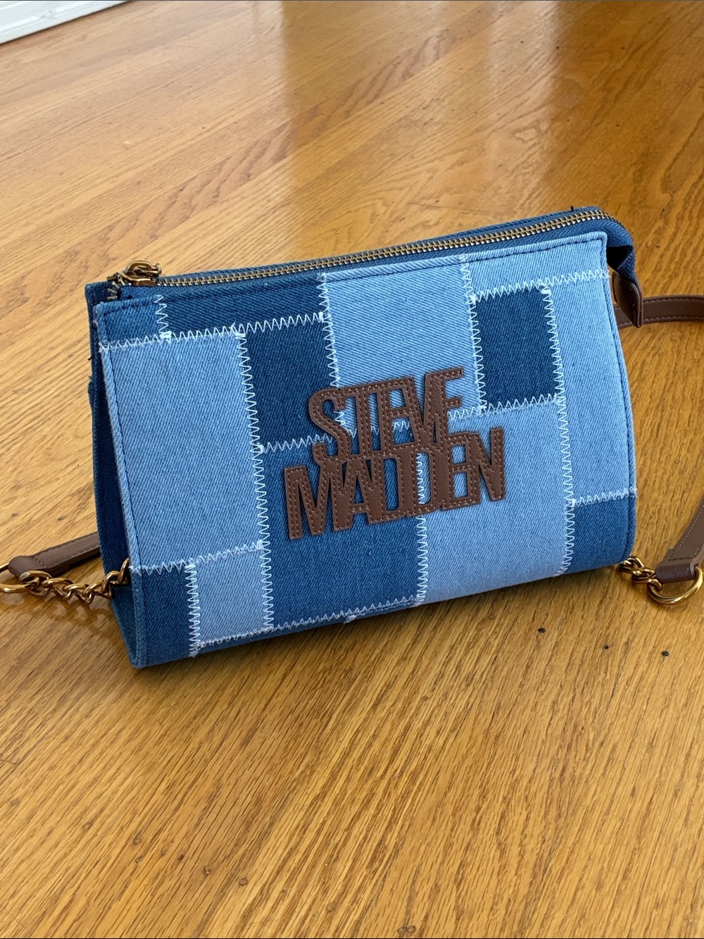 Steve Madden Blue Patchwork Purse